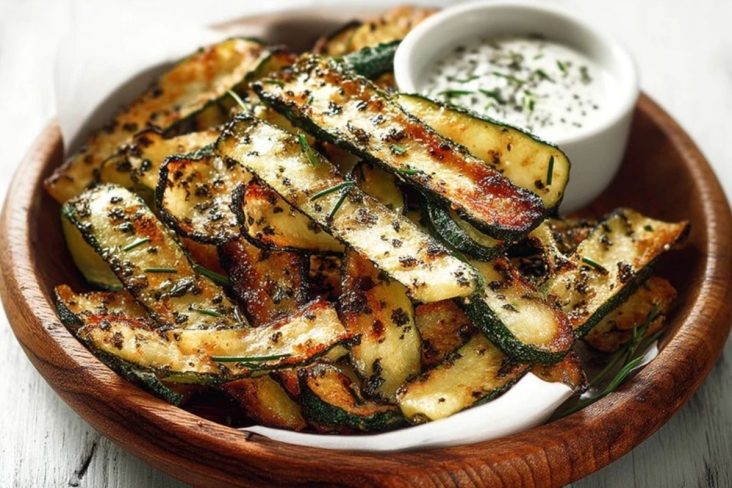 Gebratene Zucchini-Streifen