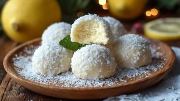 Helle Buttrige Zitronencreme-Schneeballkekse