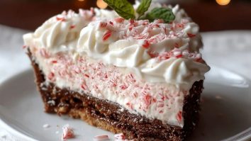 Schnelle Weihnachts-Pfefferminz-Torte