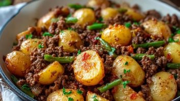 Einfache Hackfleisch-Kartoffeln