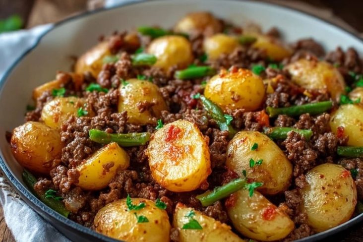 Einfache Hackfleisch-Kartoffeln
