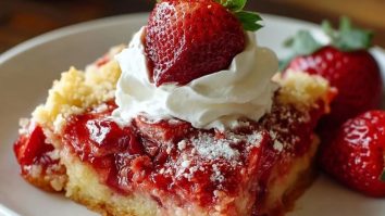 Erdbeer-Cheesecake-Dump-Kuchen