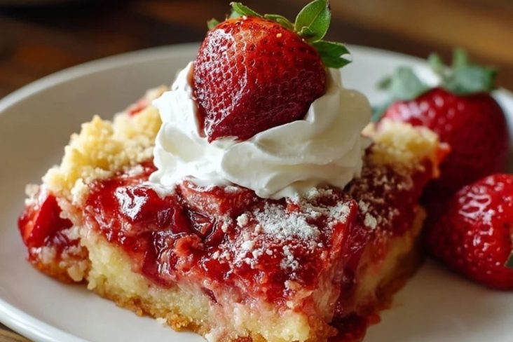 Erdbeer-Cheesecake-Dump-Kuchen