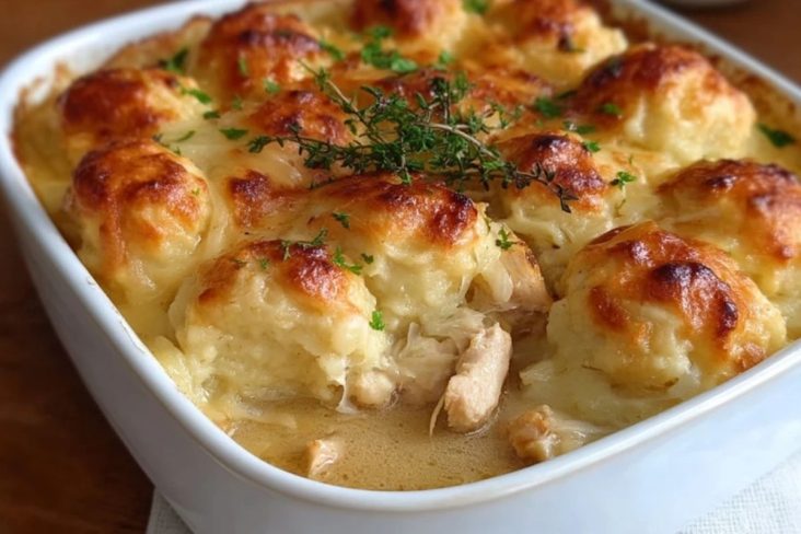 Hähnchen Und Knödel Auflauf