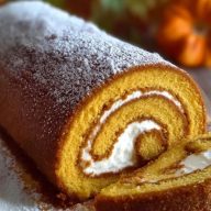 Hausgemrollter Kürbiskuchen