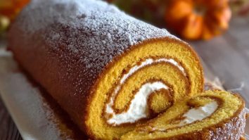 Hausgemrollter Kürbiskuchen