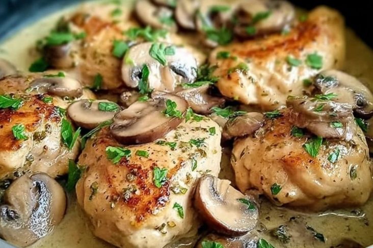 Hühnchen Marsala aus dem Slow Cooker