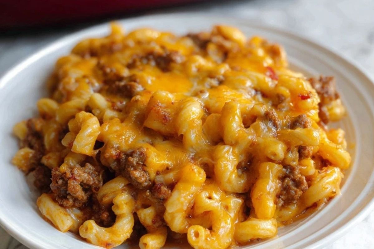 Käse-Hackfleisch-Nudelauflauf