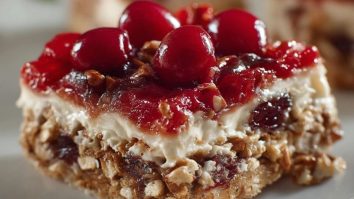 Kirschenbrezel Schnitten