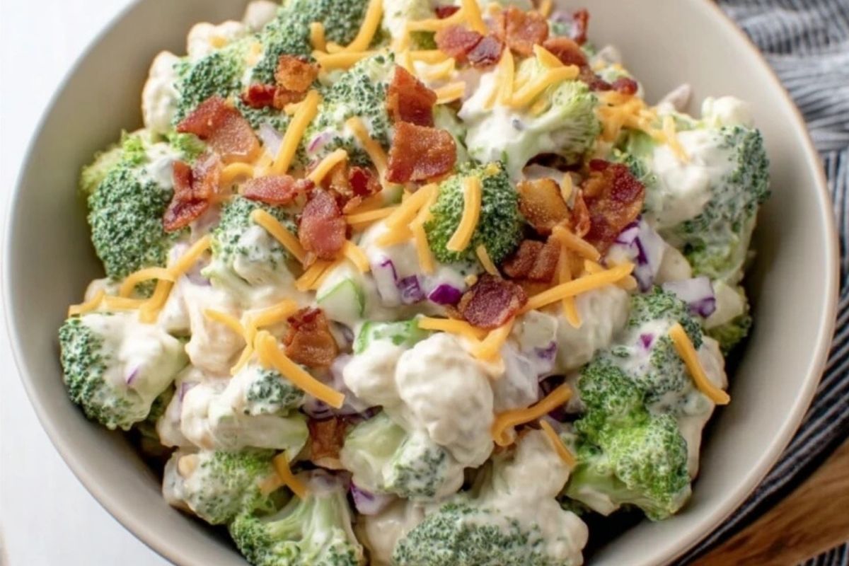 Leckerer Amish Brokkoli-Salat