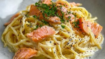 Räucherlachs Carbonara