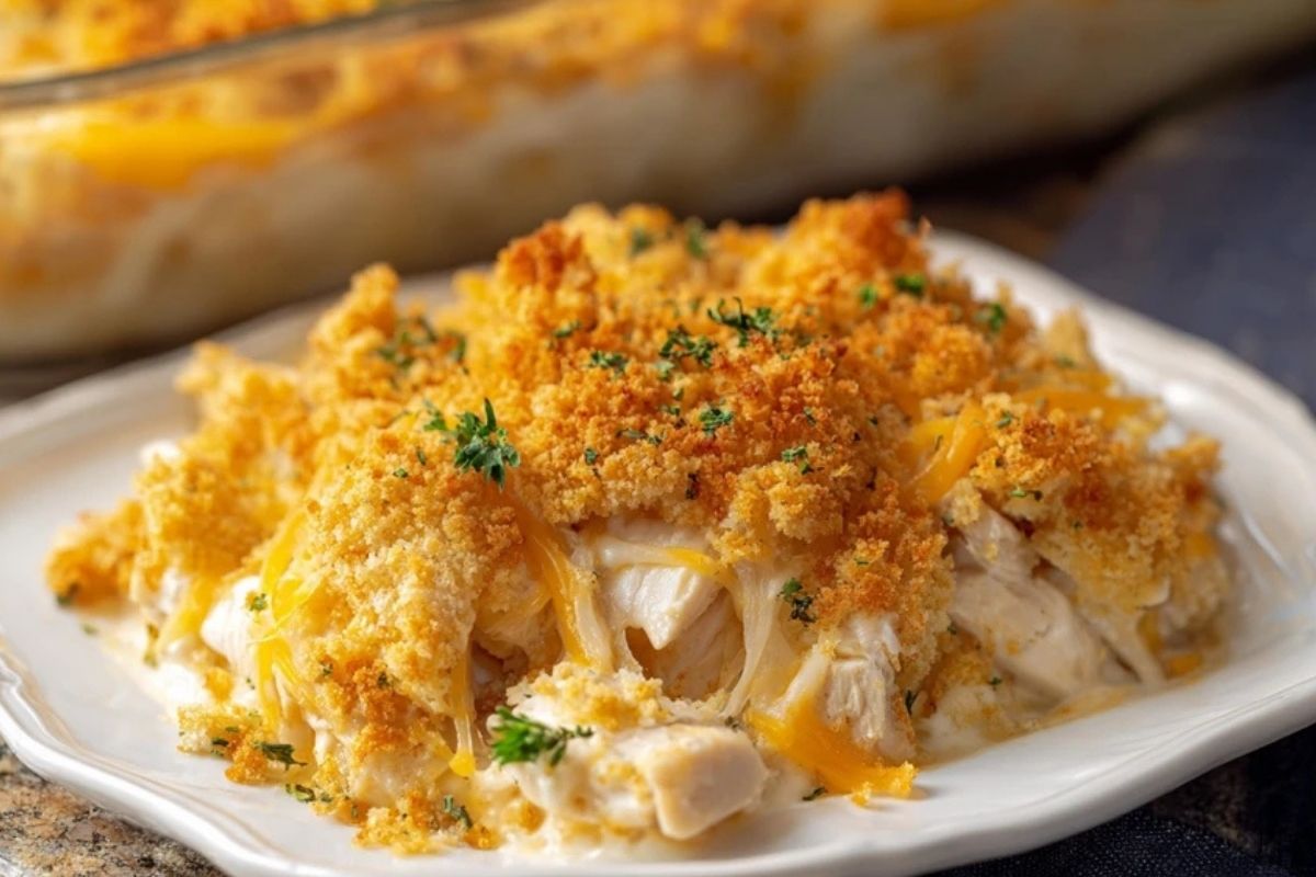 Ritzcracker-Hühnchen-Auflauf