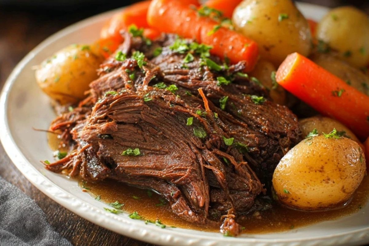 Schmortopf Rinderbraten mit Soße