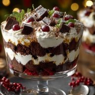Schwarzwälder Trifle für Weihnachten