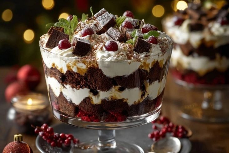 Schwarzwälder Trifle für Weihnachten