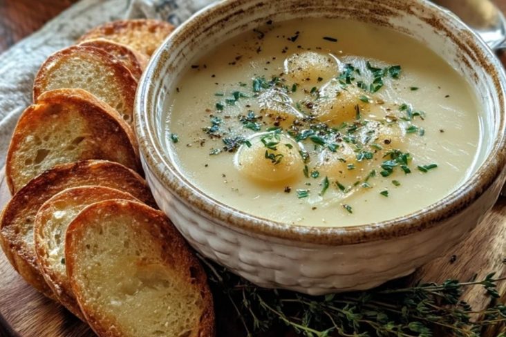 Wohlschmeckende Landhaus-Knoblauch-Suppe