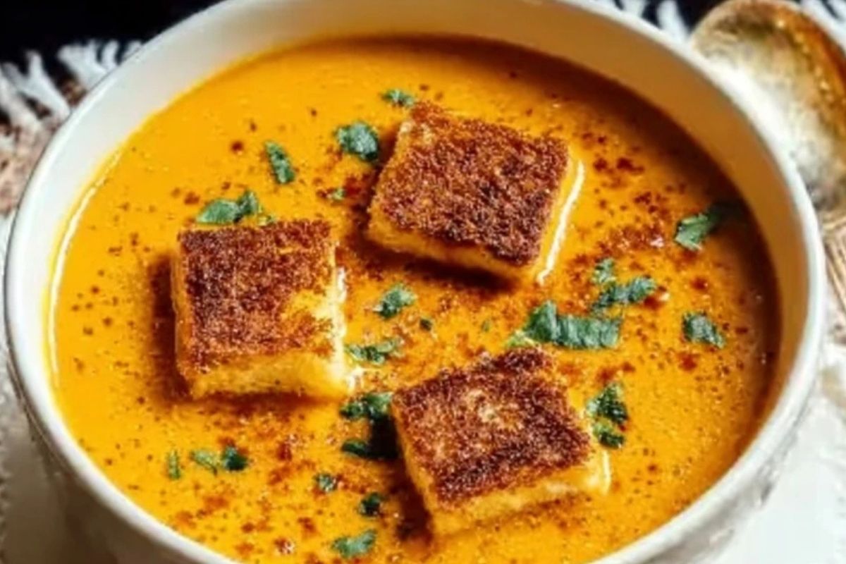 Würzige Kürbissuppe