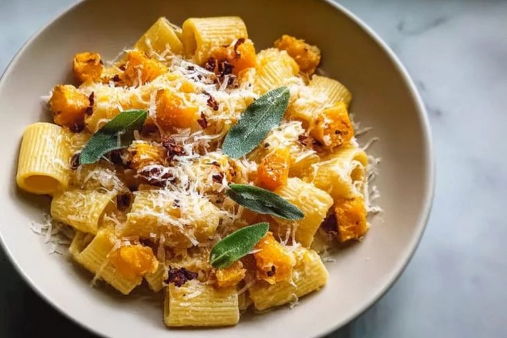 Braune Butter Salbei Butternusskürbis Pasta
