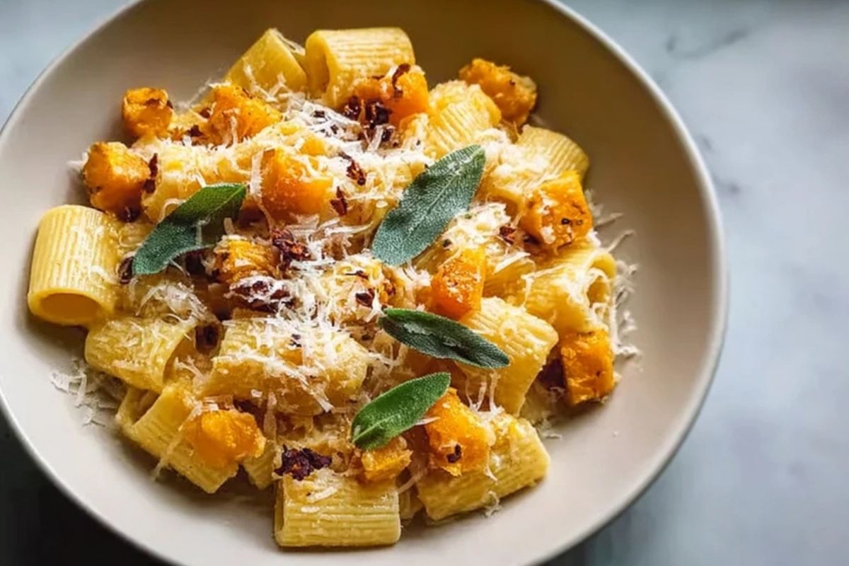 Braune Butter Salbei Butternusskürbis Pasta