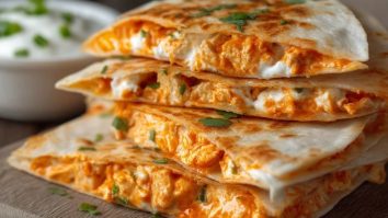 Buffalo Chicken Quesadillas