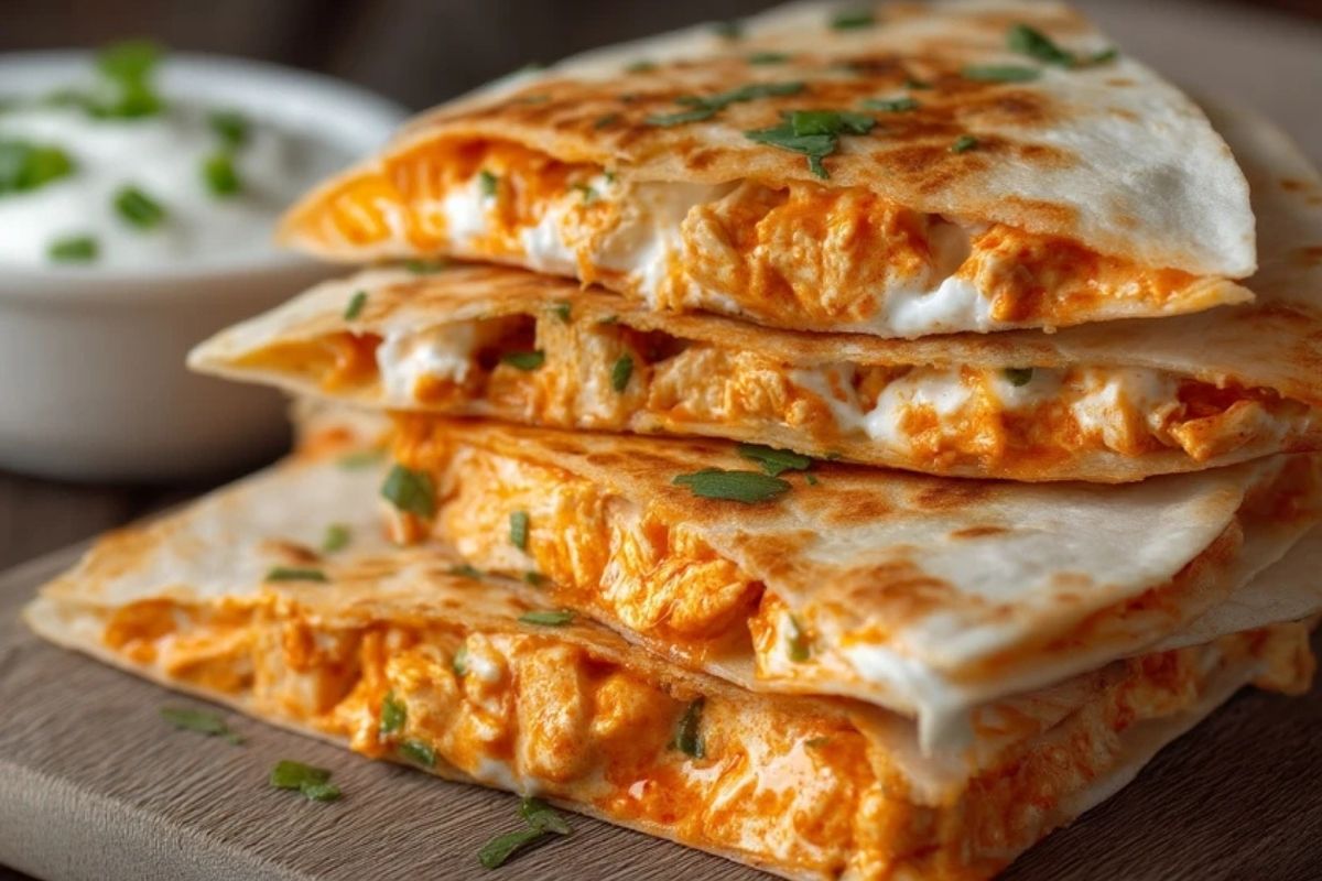 Buffalo Chicken Quesadillas