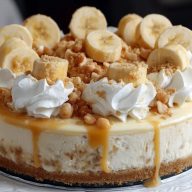Cremiger Bananenpudding-Käsekuchen