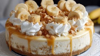 Cremiger Bananenpudding-Käsekuchen