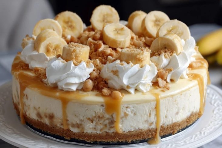 Cremiger Bananenpudding-Käsekuchen