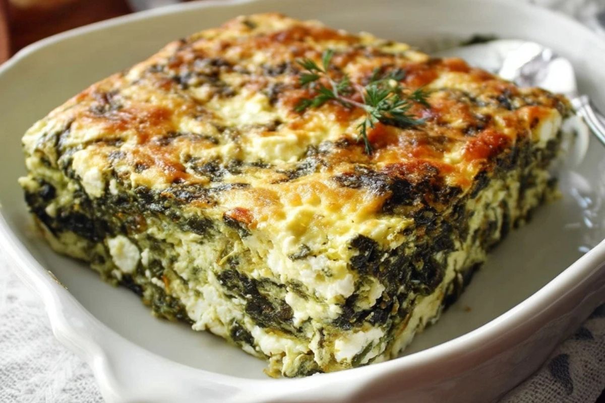 Einfache Feta-Spinat-Auflauf