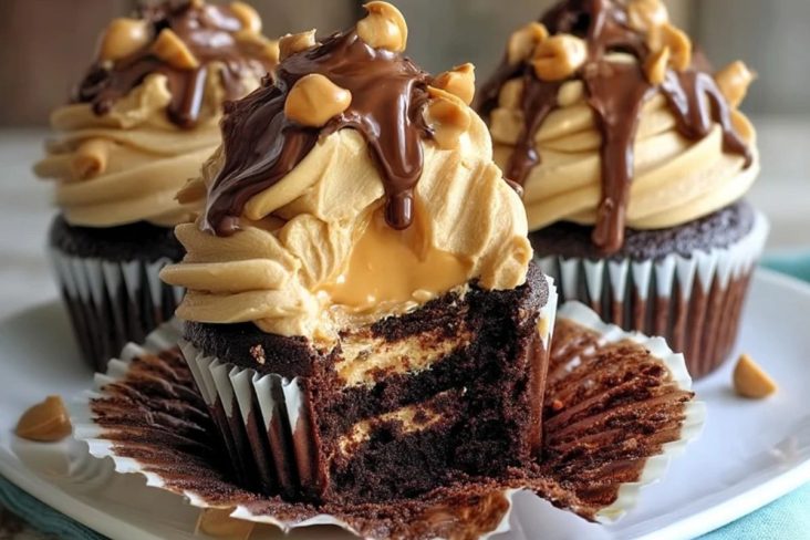 Erdnussbutter-Schokoladen-Muffins