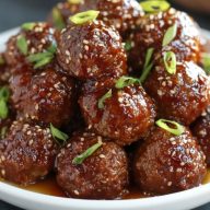 Honig-Knoblauch-Fleischbällchen