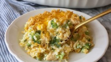 Hühnchen-Brokkoli-Reis-Auflauf