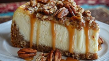 Karamellisierter Butter-Pekan-Käsekuchen