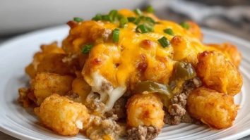 Käse-Hackfleisch-Auflauf mit Tater Tots