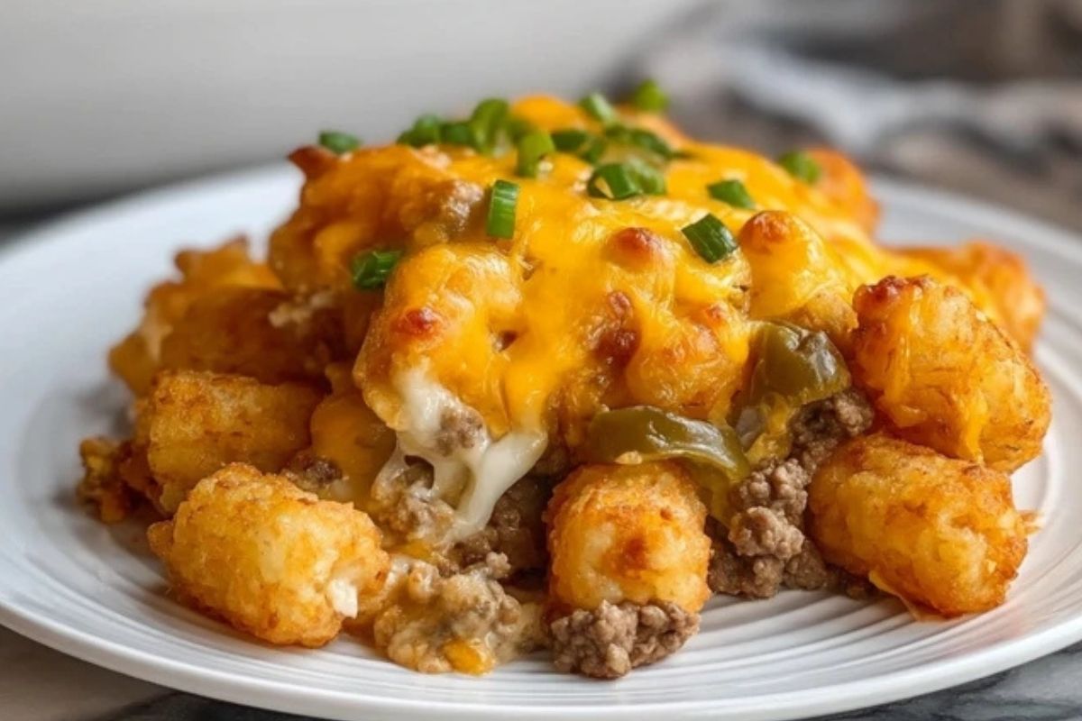 Käse-Hackfleisch-Auflauf mit Tater Tots