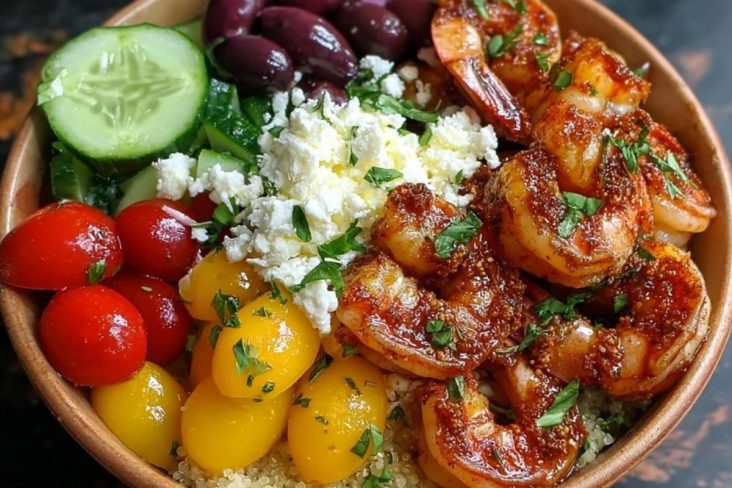 Mediterrane Garnelen Schalen