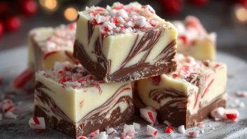 Pfefferminzwirbel-Fudge