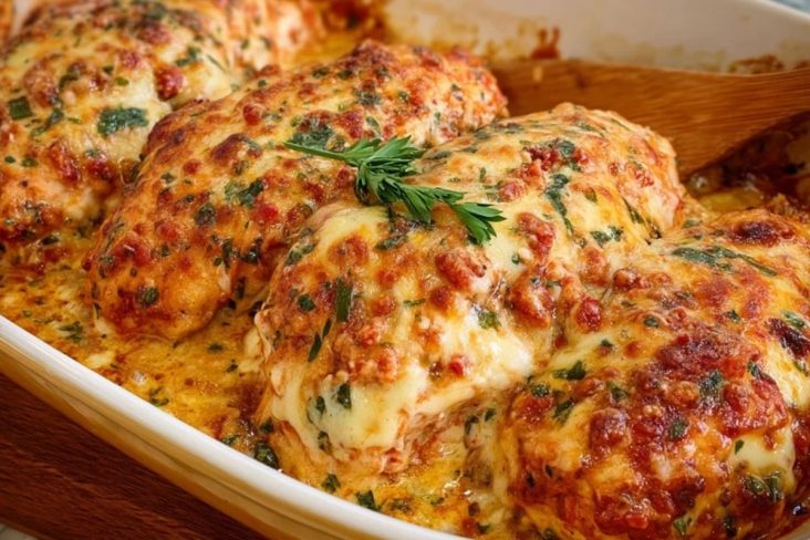 Überbackenes Ricotta-Hähnchen