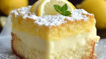 Zitronencreme Kuchen, Der Schmilzt Im Mund