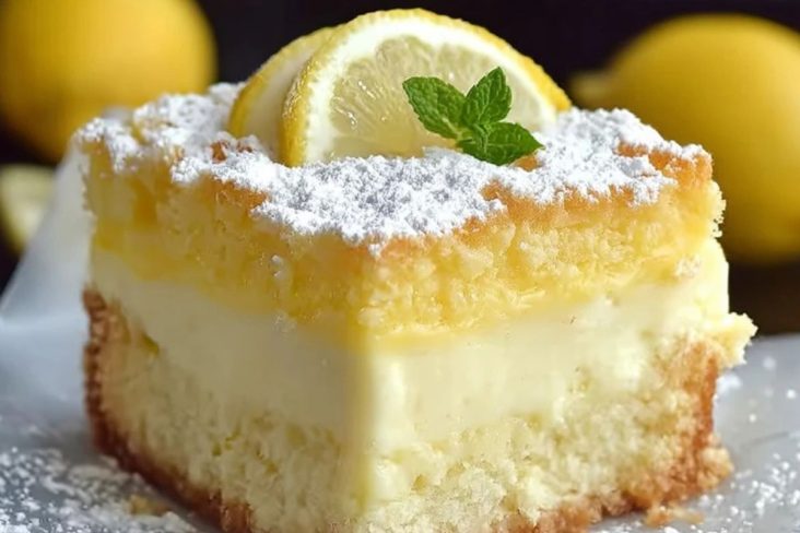 Zitronencreme Kuchen, Der Schmilzt Im Mund