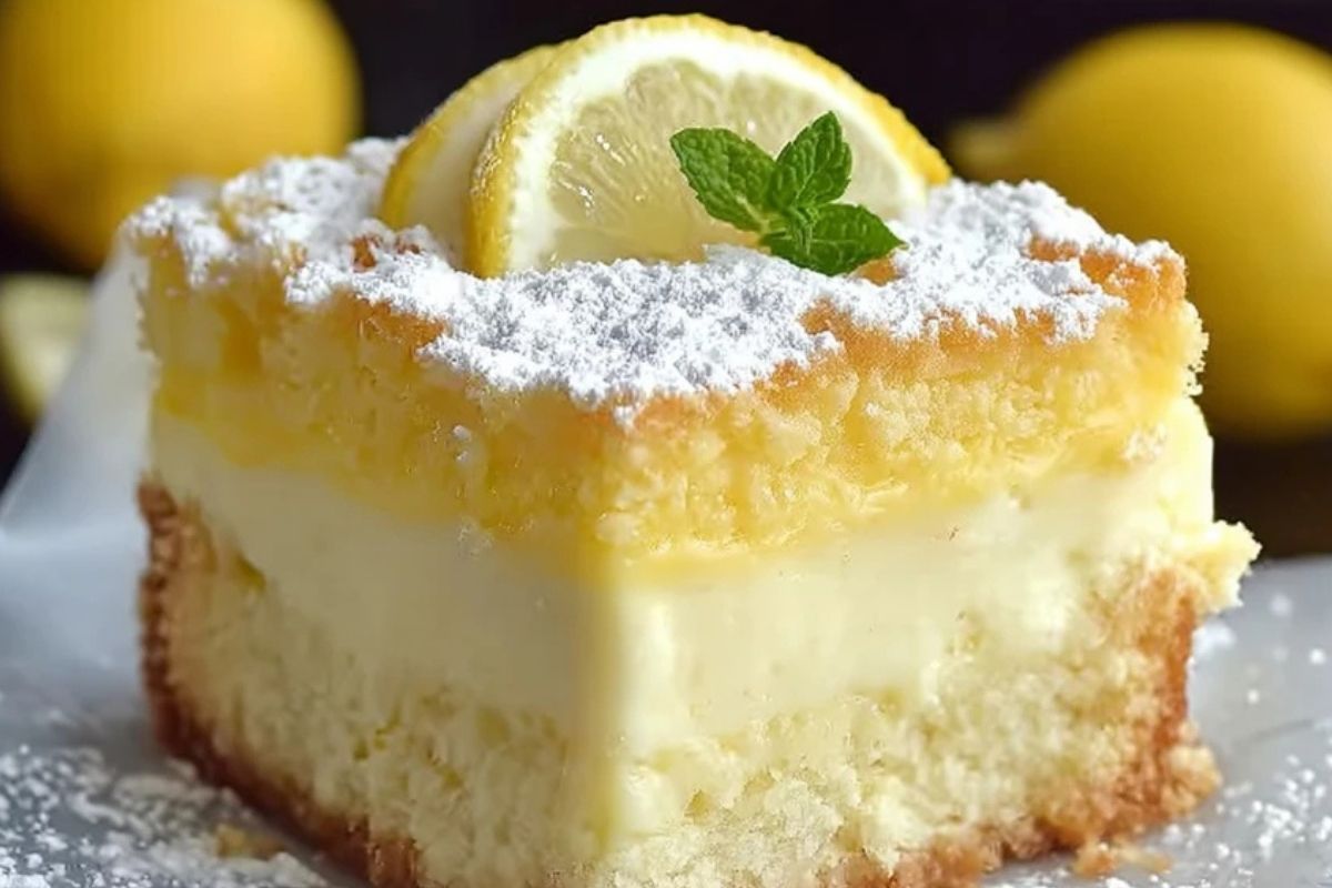 Zitronencreme Kuchen, Der Schmilzt Im Mund